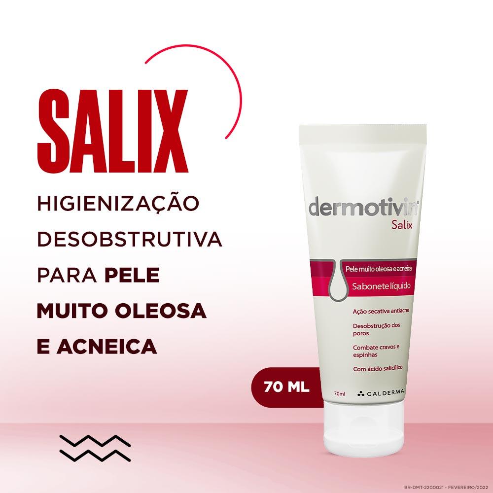 Sabonete Líquido Facial para Pele Muito Oleosa e Acneica Dermotivin Salix - 2