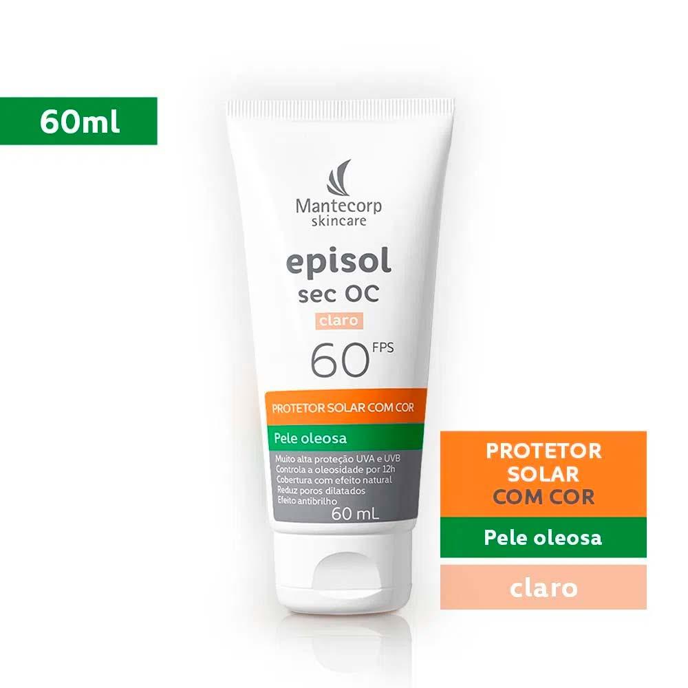 Mantecorp Episol Sec Oc Kit com 3 Unidades – Protetor Solar Facial FPS60 – Claro 60ml - 2