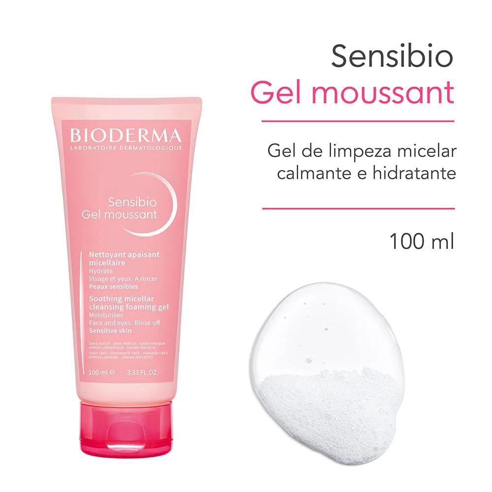 Bioderma Sensibio Gel Moussant Kit com 2 Unidades - Gel de Limpeza Facial Micelar – 100ml - 2