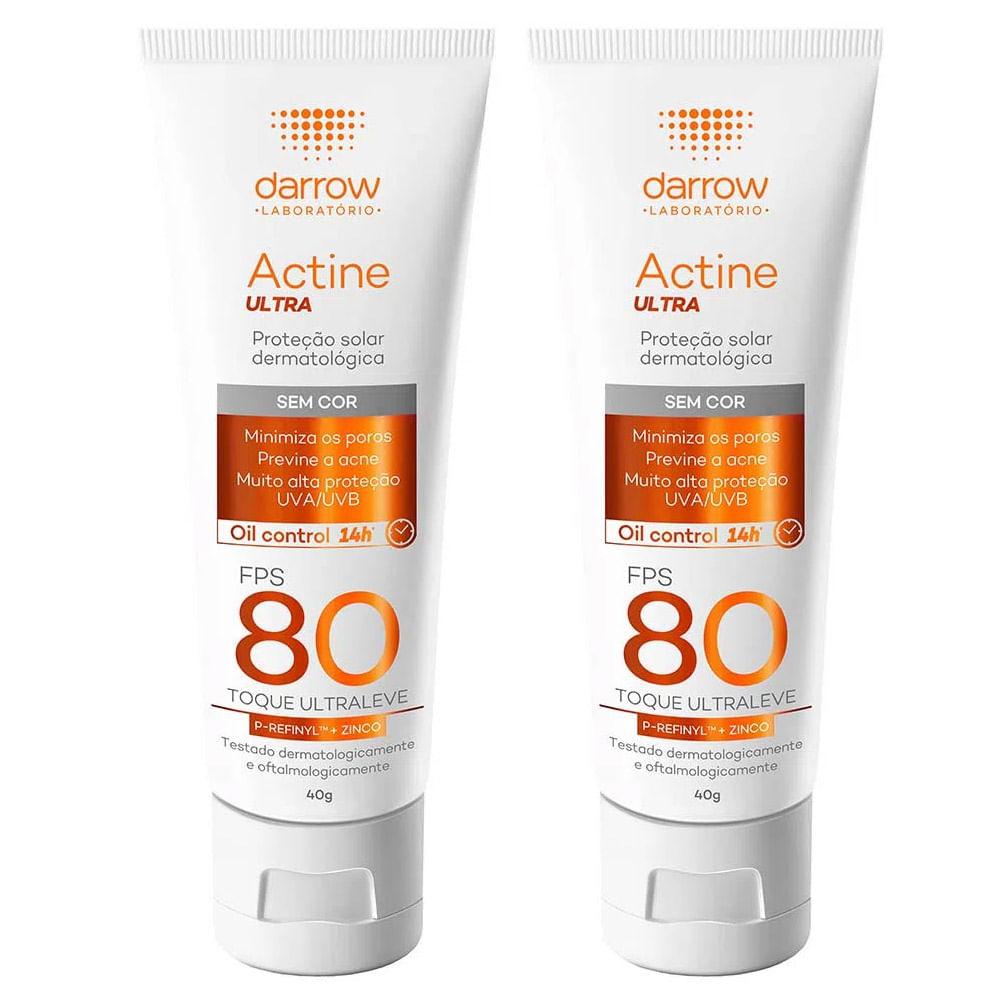 Darrow Actine Ultra Kit com 2 Unidades – Protetor Solar Facial FPS80 – 40g - 1