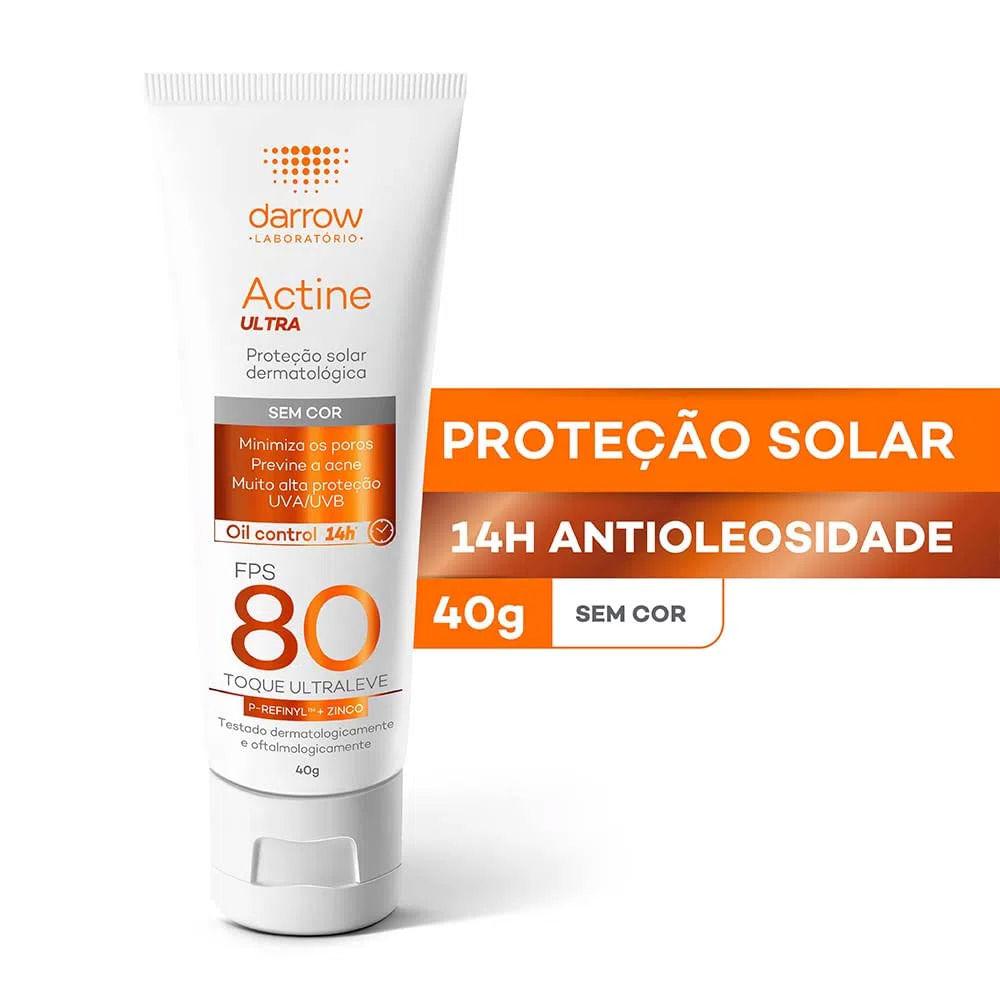 Darrow Actine Ultra Kit com 2 Unidades – Protetor Solar Facial FPS80 – 40g - 2