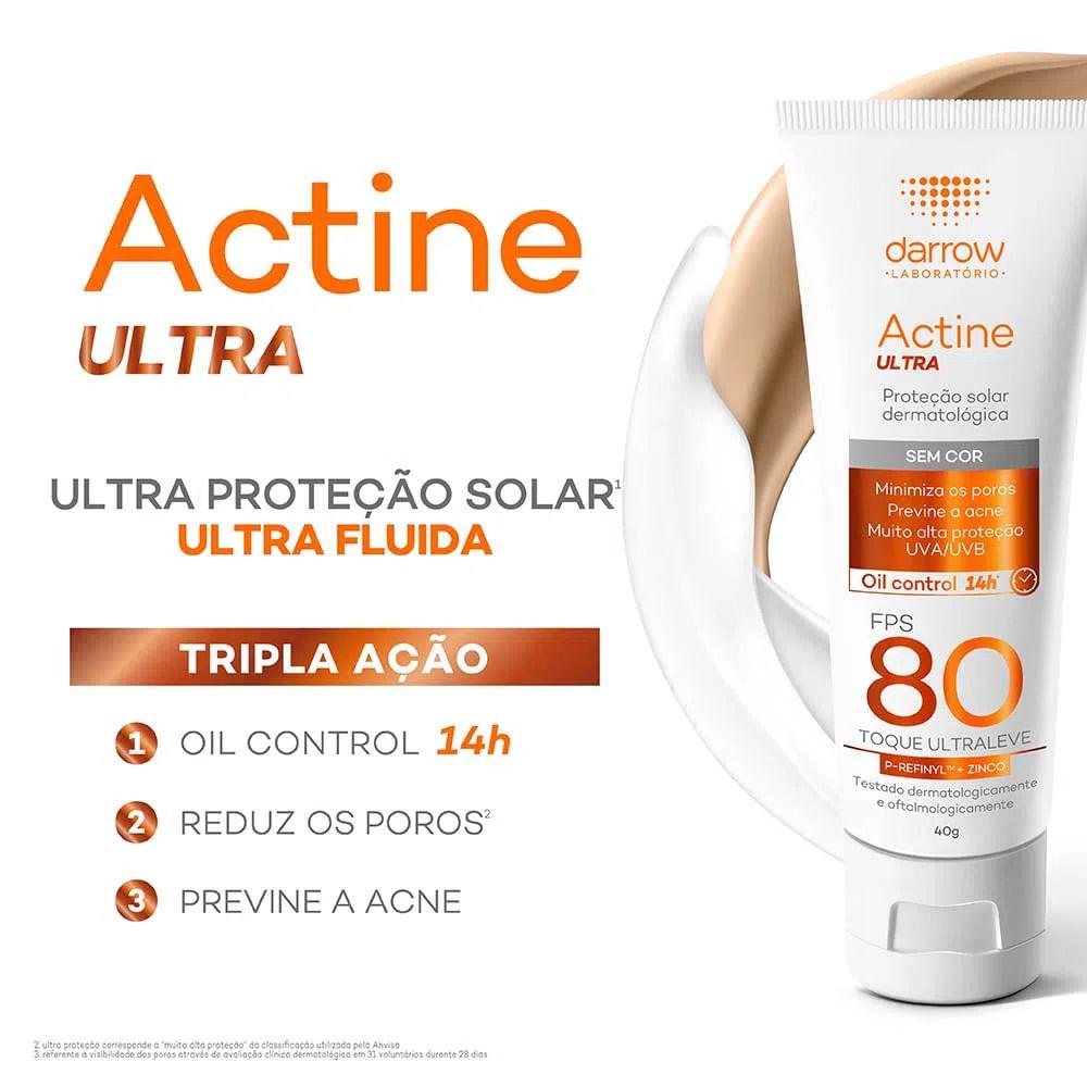 Darrow Actine Ultra Kit com 2 Unidades – Protetor Solar Facial FPS80 – 40g - 3
