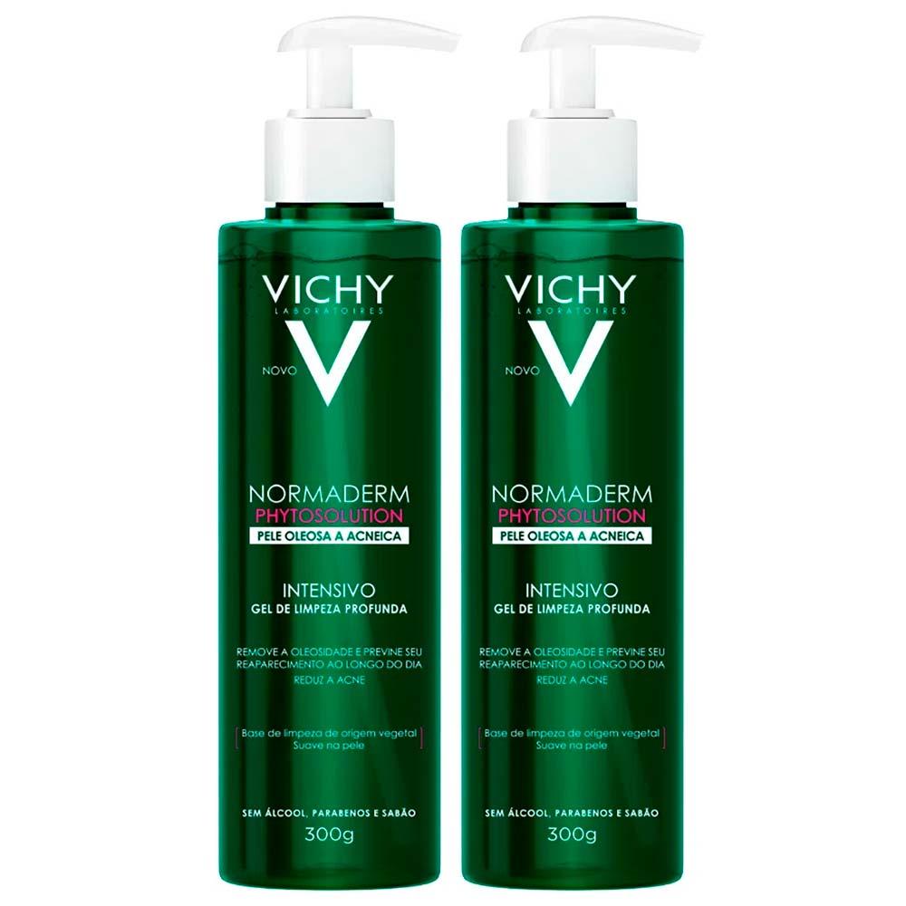 Vichy Normaderm Phytosoluion Kit com 2 Unidades – Gel de Limpeza Facial Intensivo 300g - 1