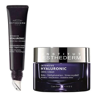 Esthederm Intensive Hyaluronic kit - Sérum para Área dos Olhos + Creme Rejuvenescedor para Peles Maduras