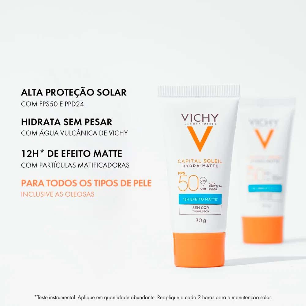 Vichy Hydra Matte Kit com 3 Unidades – Protetor Solar Facial FPS50 - 3