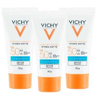 Vichy Hydra Matte Kit com 3 Unidades – Protetor Solar Facial FPS50 - 1