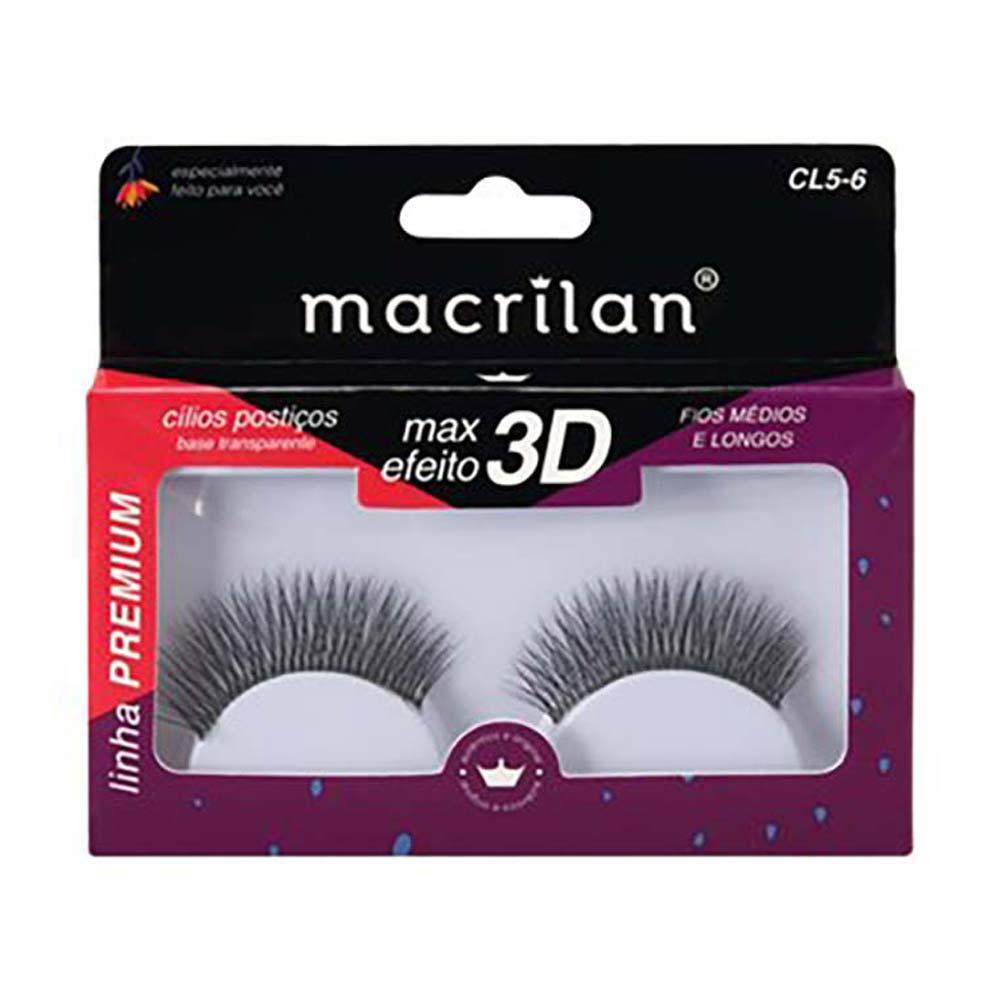 Cílios Postiços Macrilan - Fios Médios e Longos CL5-6 - 1