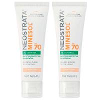 Neostrata Minesol Oil Control Kit com 2 Unidades – Protetor Solar Facial com Cor FPS70 – Clara 40g - 1
