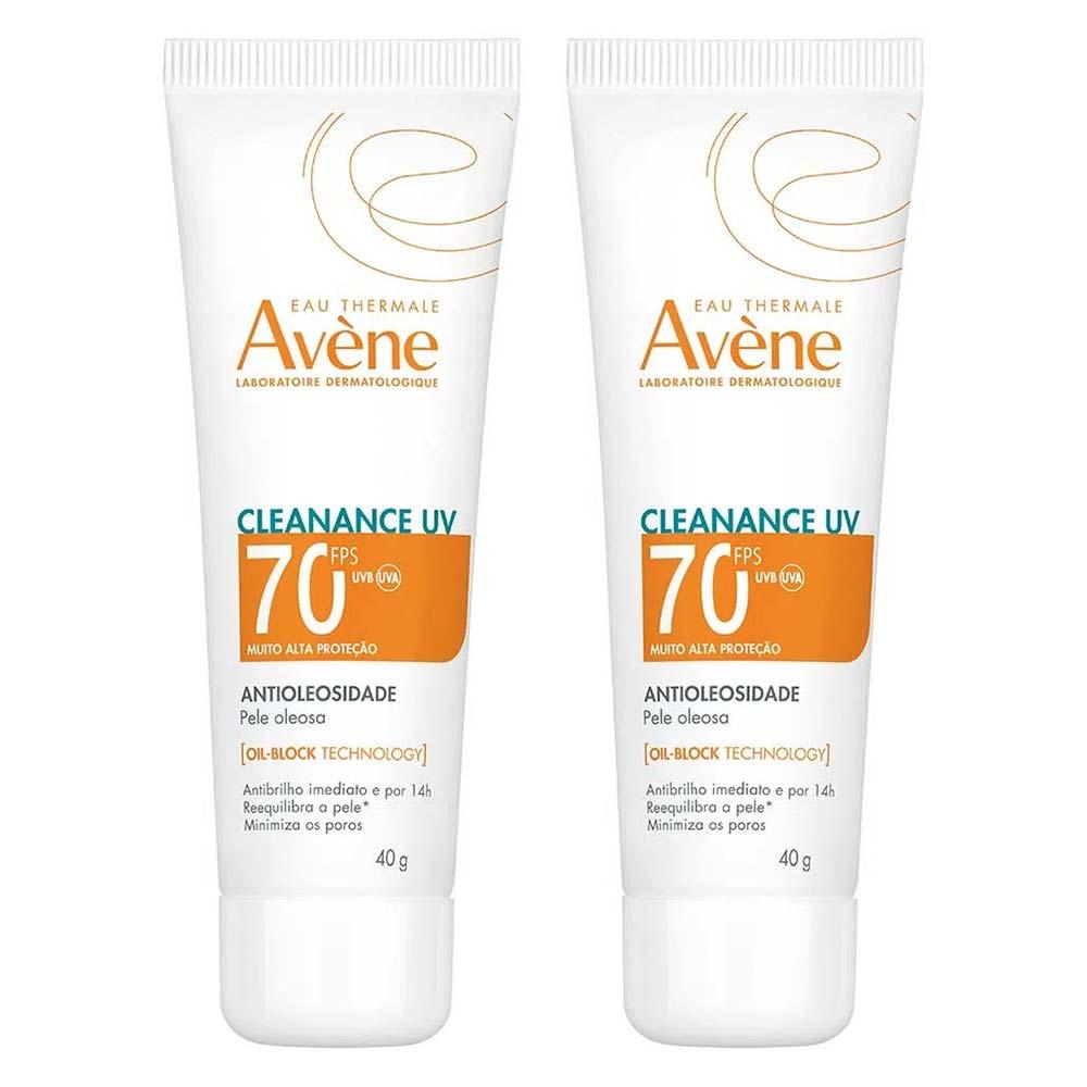 Avène Cleanance UV Kit com 2 Unidades - Protetor Solar Facial Antioleosidade FPS70 - 1
