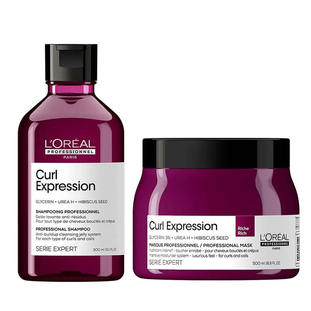 L’Oréal Professionnel Curl Expression Kit – Shampoo Antirresíduos + Máscara Rich - 1