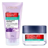 L’Oréal Paris Revitalift Hialurônico Kit – Gel de Limpeza Facial Profunda + Gel Creme Facial Antioleosidade - 1