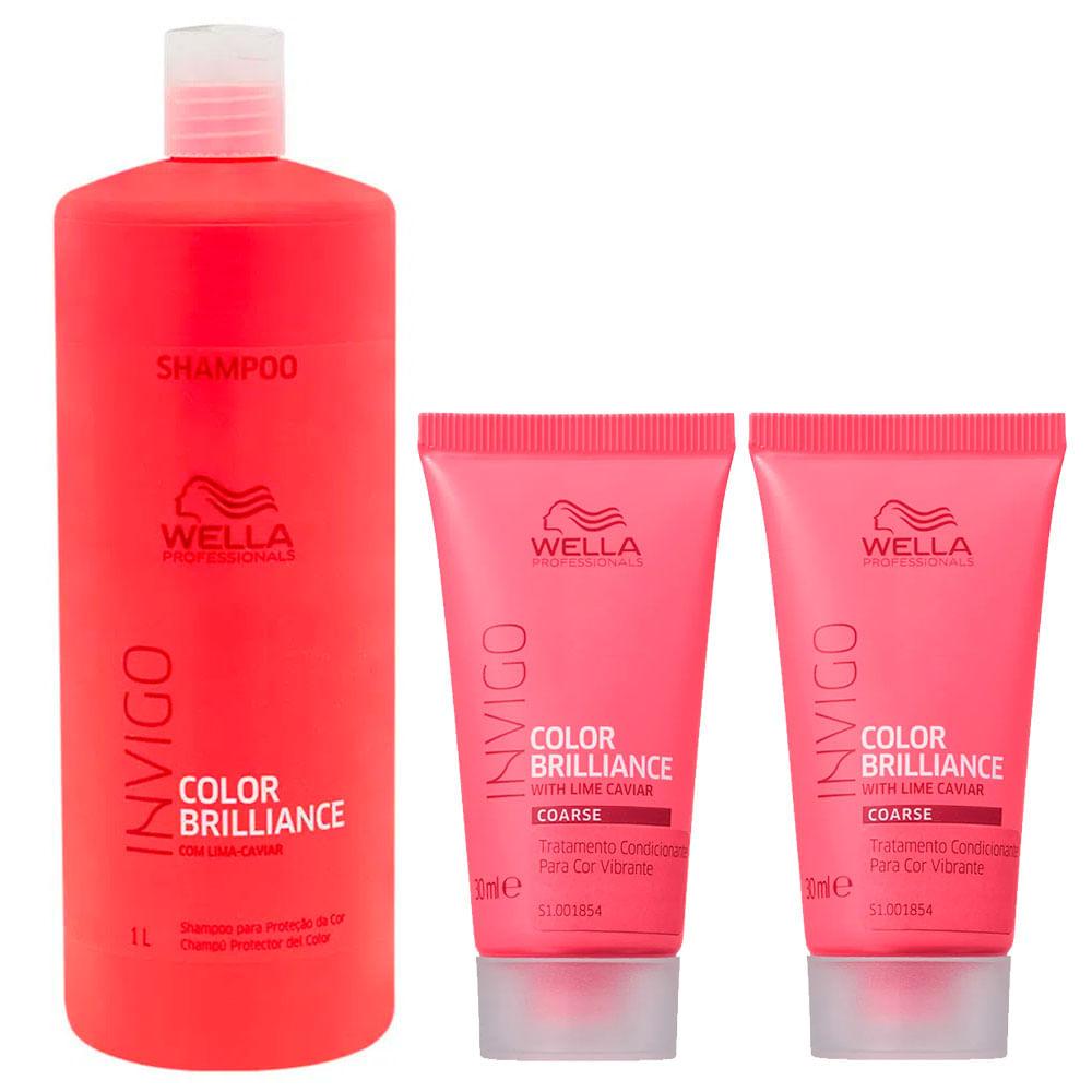 Wella Professionals Brilliance Kit – Shampoo + Duas Máscaras - 1