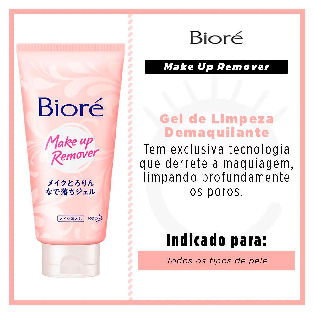 Bioré Make Up Remover Kit – Demaquilante Facial Sérum de Limpeza 230ml + Gel Demaquilante Facial 170g - 3