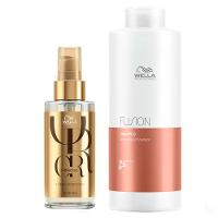 Wella Professionals Kit - Shampoo Fusion + Óleo Oil Reflection - 1
