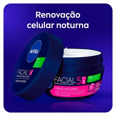 NIVEA Kit – Creme Hidratante Facial Antissinais 100g + Noturno 100g