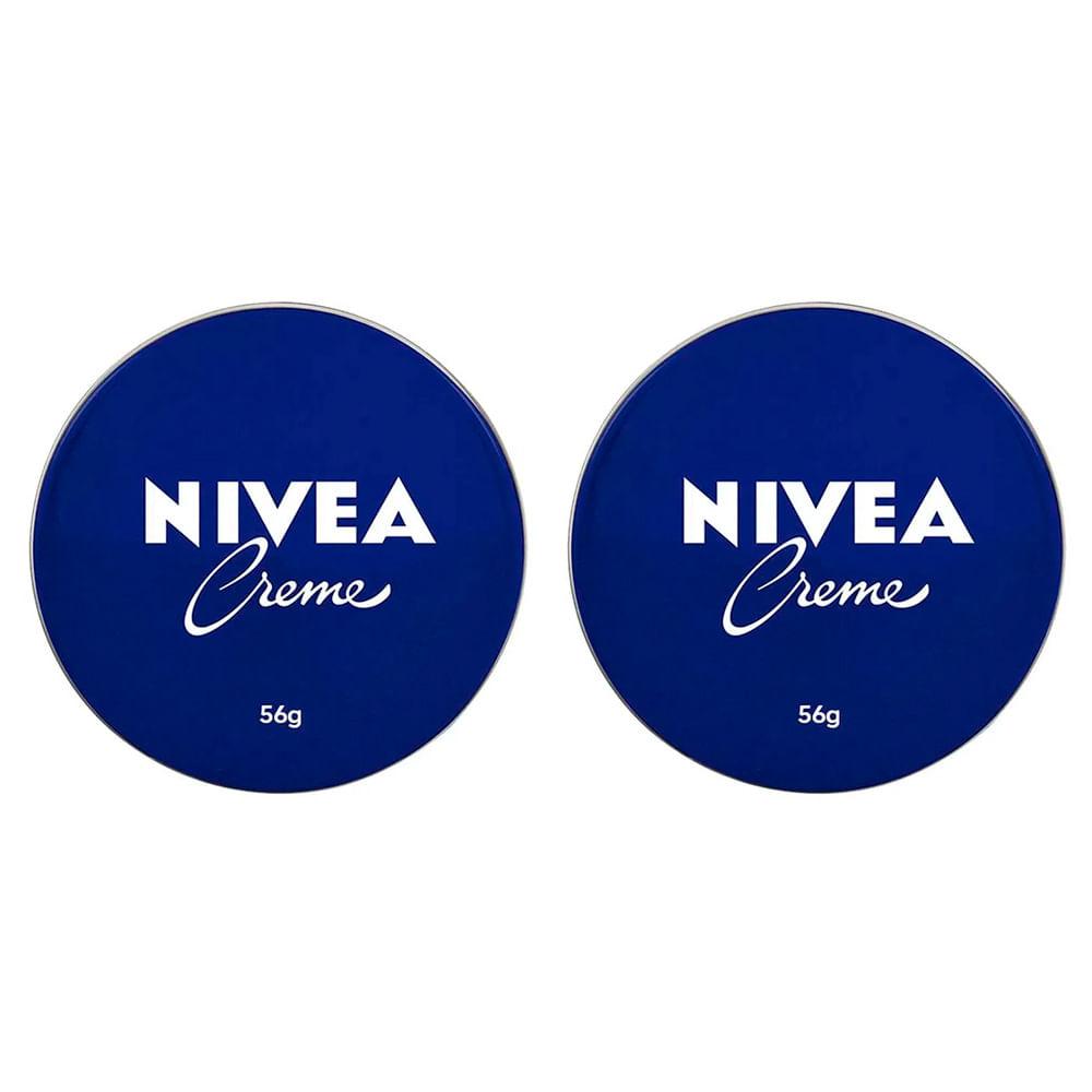 NIVEA Creme Lata Kit com 2 Unidades – Hidratante NIVEA 56g - 1