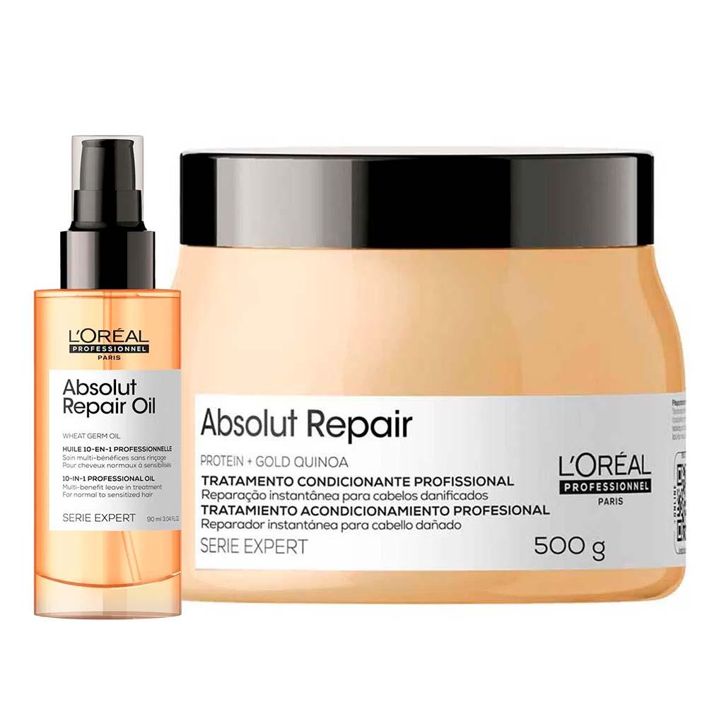 L'Oréal Professionne Absolut Repair Kit Máscara + Óleo - 1