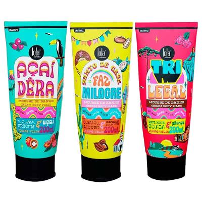 Lola Cosmetics Kit com 3 Espumas de Banho