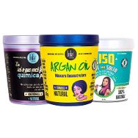 Lola Cosmetics Kit Com 3 Máscara – Liso Leve e Solto + Argan Oil + Eu Sei o Que Você Fez na Química Passada - 1