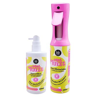 Lola Cosmetics Plot Twist Guava Kit – Reativador de Cachos + Elixir