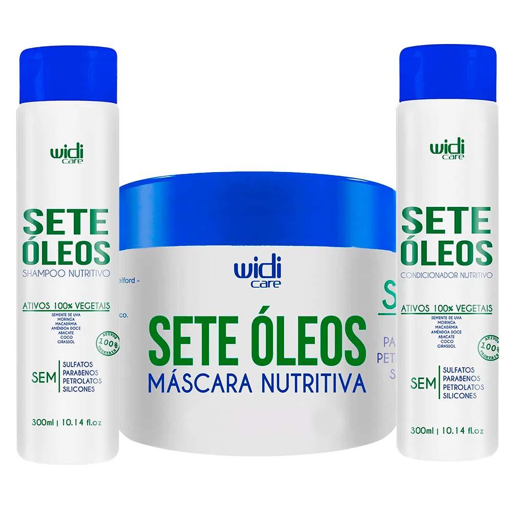 Widi Care Nutritivo Sete Oleos Kit – Shampoo + Condicionador + Máscara - 1