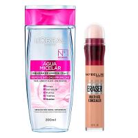 L’Oréal Paris + Maybelline Kit - Água Micelar Solução de Limpeza + Corretivo Líquido Honey - 1