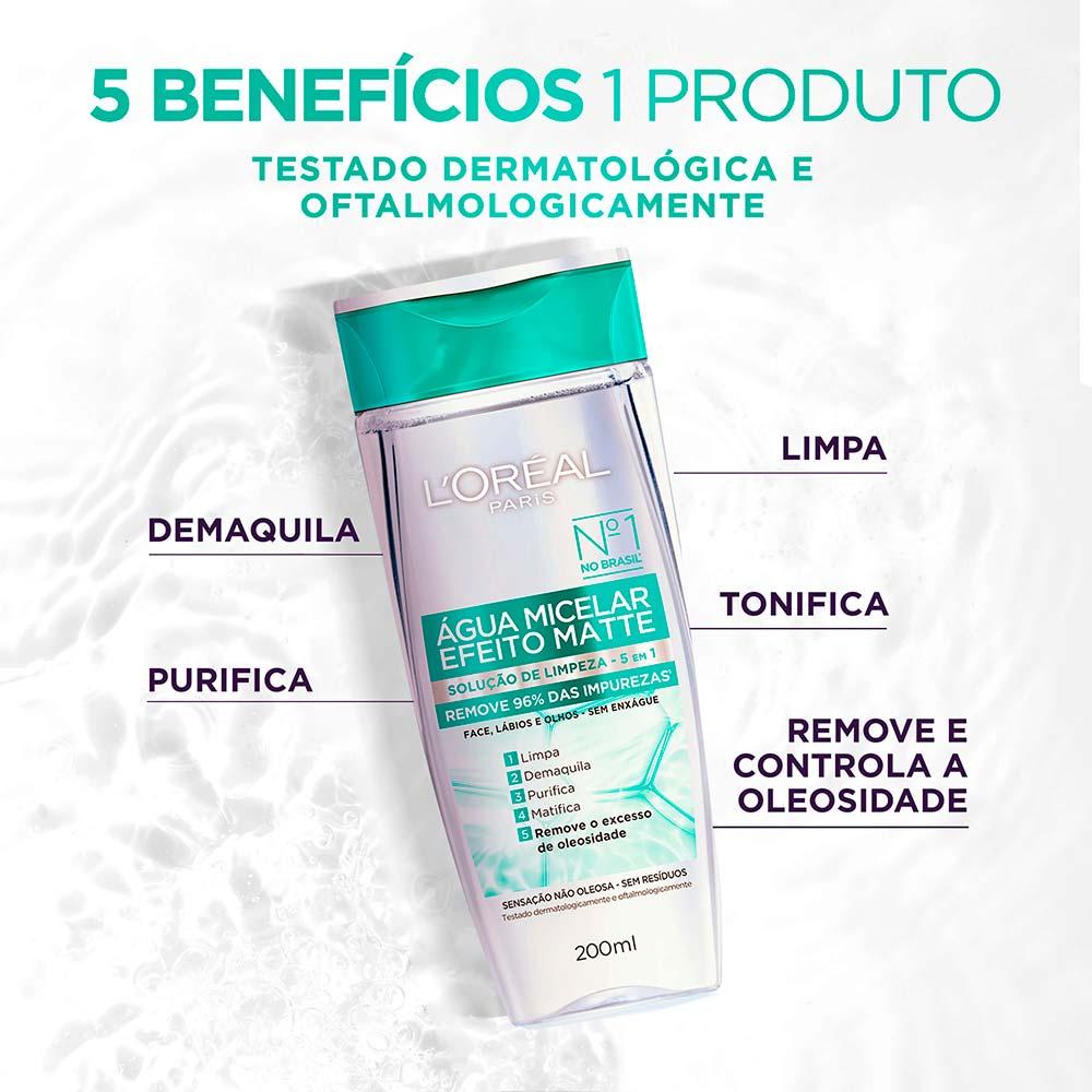 L’Oréal Paris Antioleosidade Kit – Água Micelar + Gel de Limpeza Profunda + Gel Creme Facial + Protetor Solar FPS60 - 2