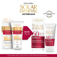 L’Oréal Paris Kit com 2 Unidades - Protetor Solar Facial Solar Expertise Antirrugas FPS60 - 40g