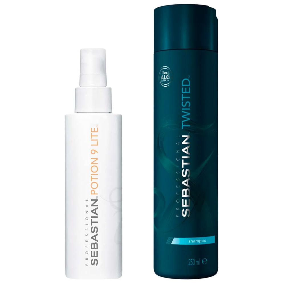 Sebastian Professional Kit – Shampoo Twisted + Fortalecedor Potion 9 - 1