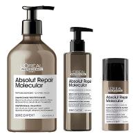 L'Oreal Professionnel Absolut Repair Molecular Kit – Leave-in + Sérum + Shampoo - 1