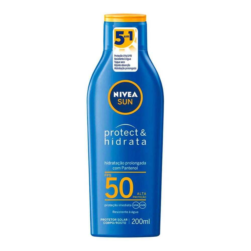NIVEA Kit – Protetor Solar Sun Protect & Hidrata FPS50 200ml + Protetor Solar Facial Sun Beauty Expert Pele Oleosa FPS50 50g - 3