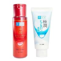 Hada Labo Kit – Sabonete Hidratante Facial Gokujyun Face Wash100g + Loção Hidratante Anti-idade Gokujyun Alpha Lotion 170ml - 1