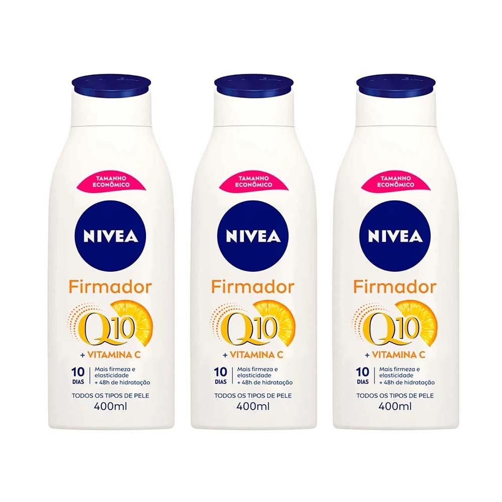 NIVEA Firmador Q10 + Vitamina C Kit com 3 unidades - Loção Hidratante - 1