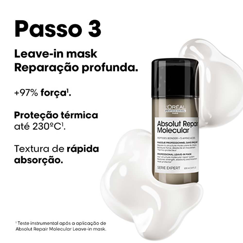 L'Oreal Professionnel Absolut Repair Molecular Kit – Shampoo + Leave-in - 4