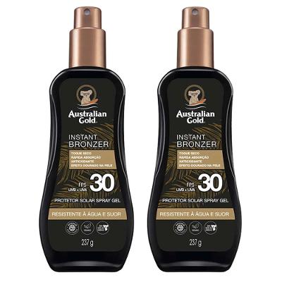 Australian Gold Instant Bronzer Kit Com 2 Protetores FPS 30
