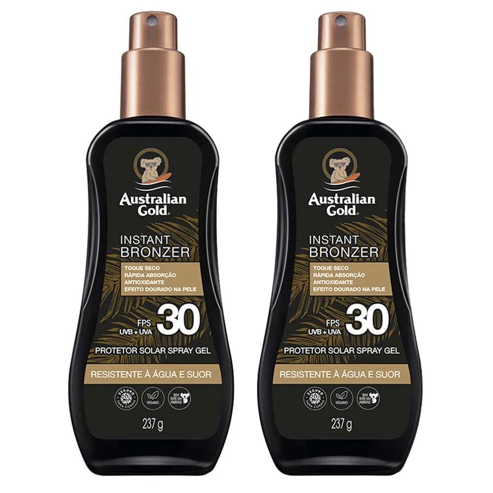 Australian Gold Instant Bronzer Kit Com 2 Protetores FPS 30 - 1