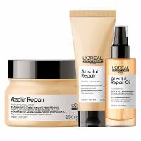 L'Oréal Professionnel Absolut Repair Kit Condicionador + Máscara + Óleo - 1
