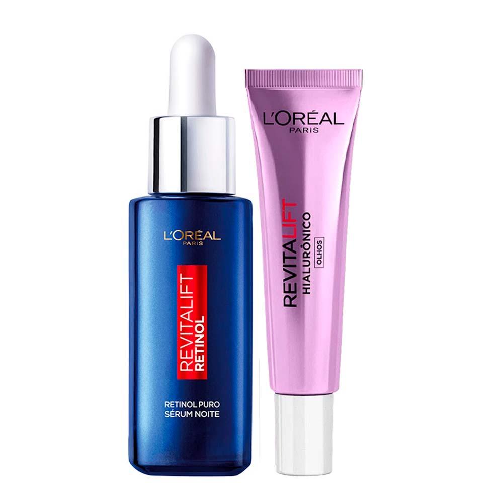 L'Oréal Paris Revitalift Kit - Sérum Antirrugas + Creme para Olhos - 1