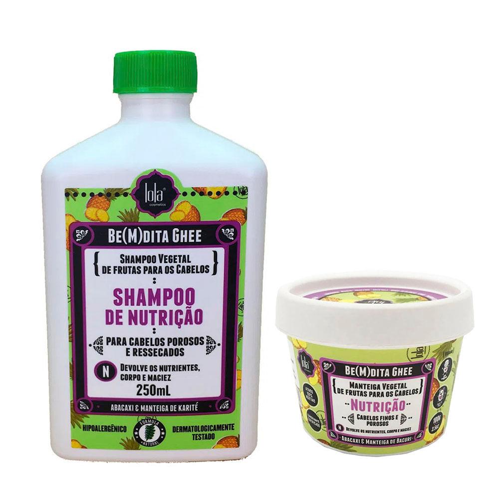 Lola Cosmetics Be(m)dita Ghee Abacaxi e Manteiga de Bacuri Kit – Shampoo + Máscara - 1