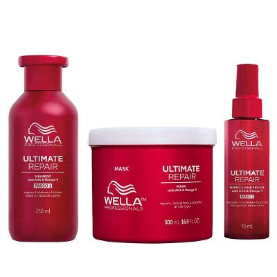 Wella Professionals Ultimate Kit – Shampoo + Máscara + Leave-In
