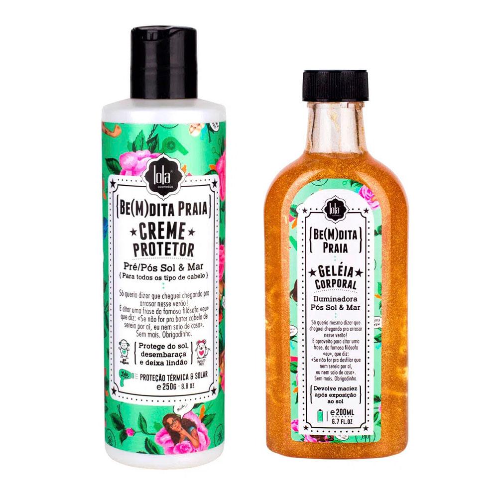 Lola Cosmetics Be(M)dita Praia Kit – Creme de Pentear + Geleia Corporal - 1