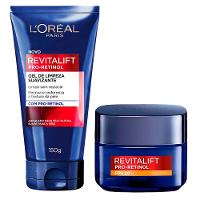 L'Oréal Paris Kit - Gel de Limpeza Facial + Creme Facial Antirrugas - 1