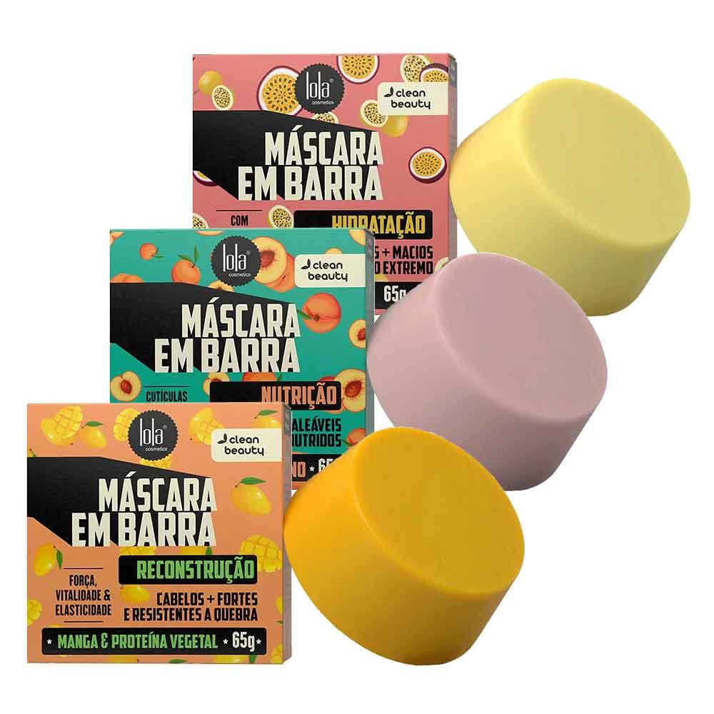 Lola Cosmetics Kit com 3 Máscaras em Barra - 1