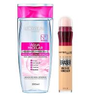 L’Oréal Paris + Maybelline Kit - Água Micelar Solução de Limpeza + Corretivo Líquido Neutralizer - 1