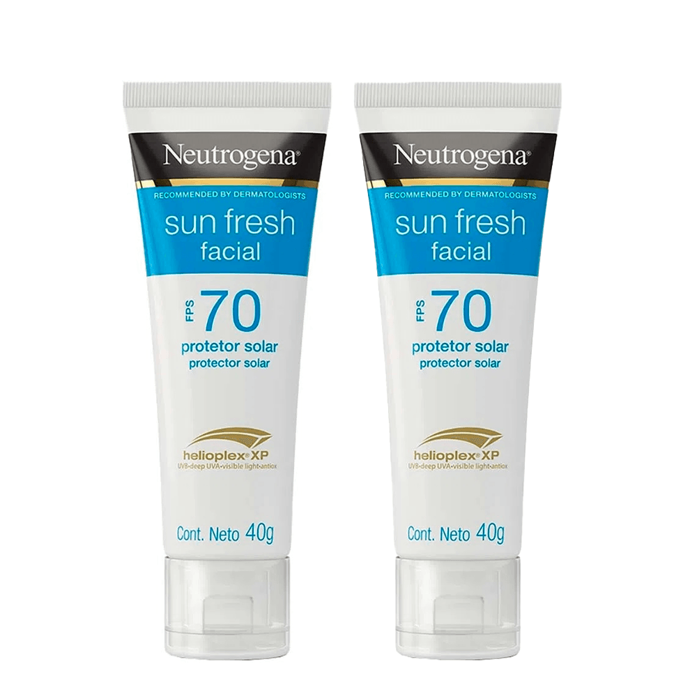 Neutrogena Protetor Solar Facial Sun Fresh FPS 70 Kit – 2 Unidades - 1