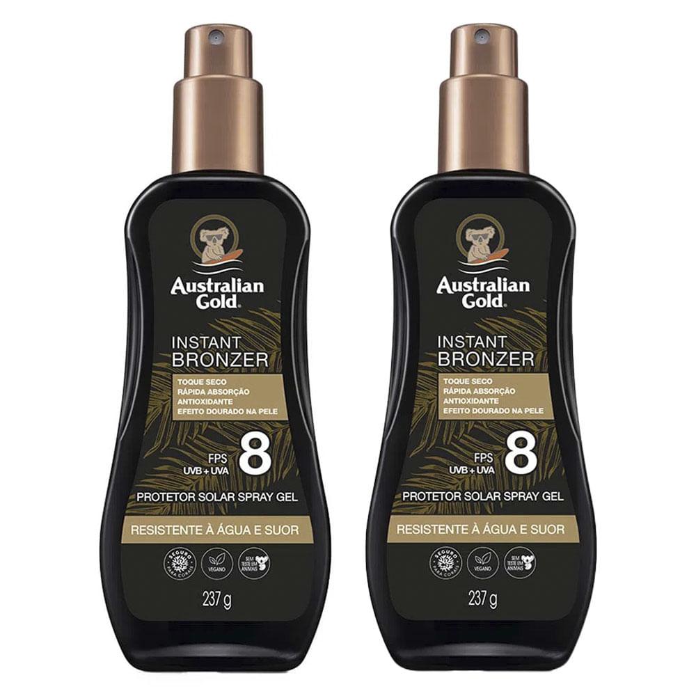 Australian Gold Instant Bronzer Kit Com 2 Protetores FPS 8 - 1
