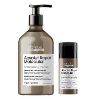 L'Oreal Professionnel Absolut Repair Molecular Kit – Leave-in + Shampoo - 1