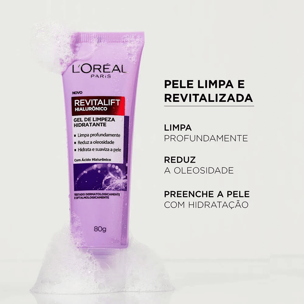 L’Oréal Paris Kit – Protetor Solar Facial Antienvelhecimento FPS60 40g + Gel Creme Facial Antioleosidade 50ml + Gel de Limpeza Facial Anti-Idade 80g - 3