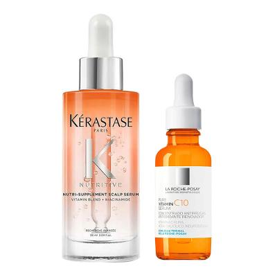 Kérastase e La Roche-Posay Kit - Sérum para Couro Cabeludo + Sérum Facial Anti-Idade