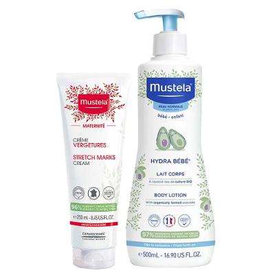 Mustela Kit – Creme para Estrias Maternité 250ml + Hidratante Hydra Bebê 500ml